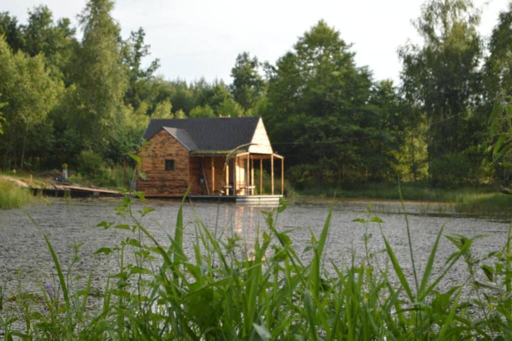 Heather Hut, Off-Grid Cottage On A Pond+2 Ha Darzkowo Exteriér fotografie