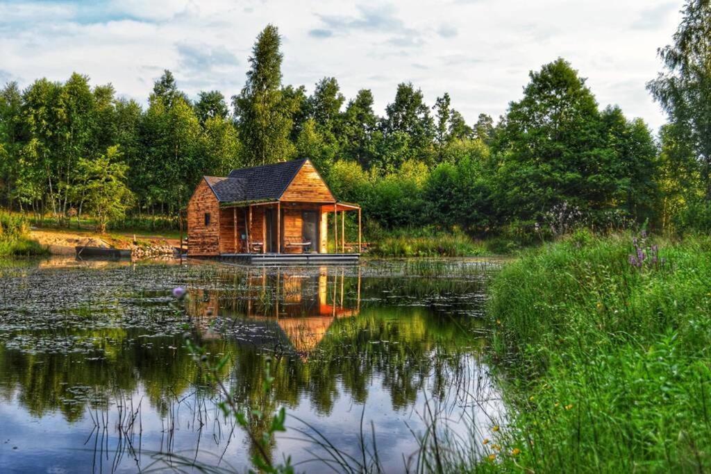 Heather Hut, Off-Grid Cottage On A Pond+2 Ha Darzkowo Exteriér fotografie