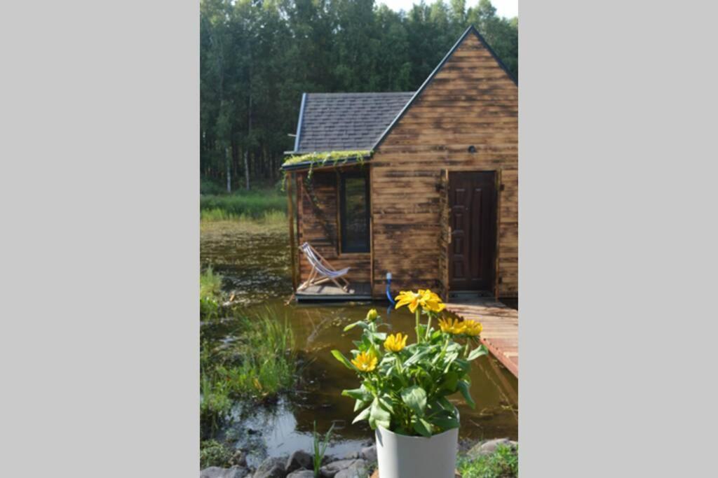 Heather Hut, Off-Grid Cottage On A Pond+2 Ha Darzkowo Exteriér fotografie