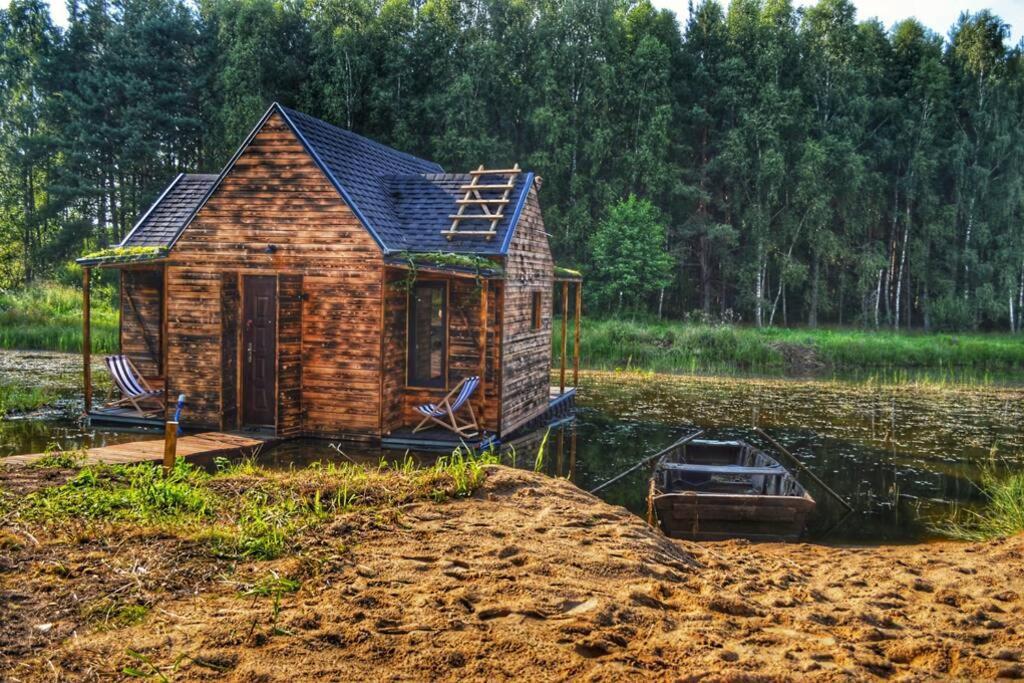 Heather Hut, Off-Grid Cottage On A Pond+2 Ha Darzkowo Exteriér fotografie