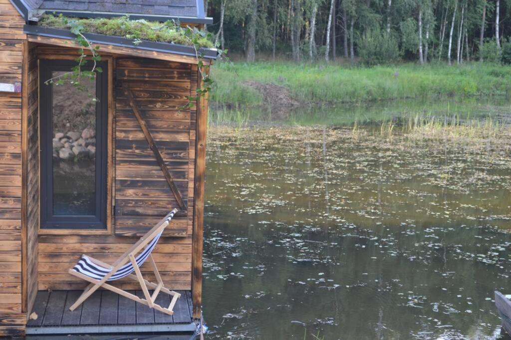 Heather Hut, Off-Grid Cottage On A Pond+2 Ha Darzkowo Exteriér fotografie
